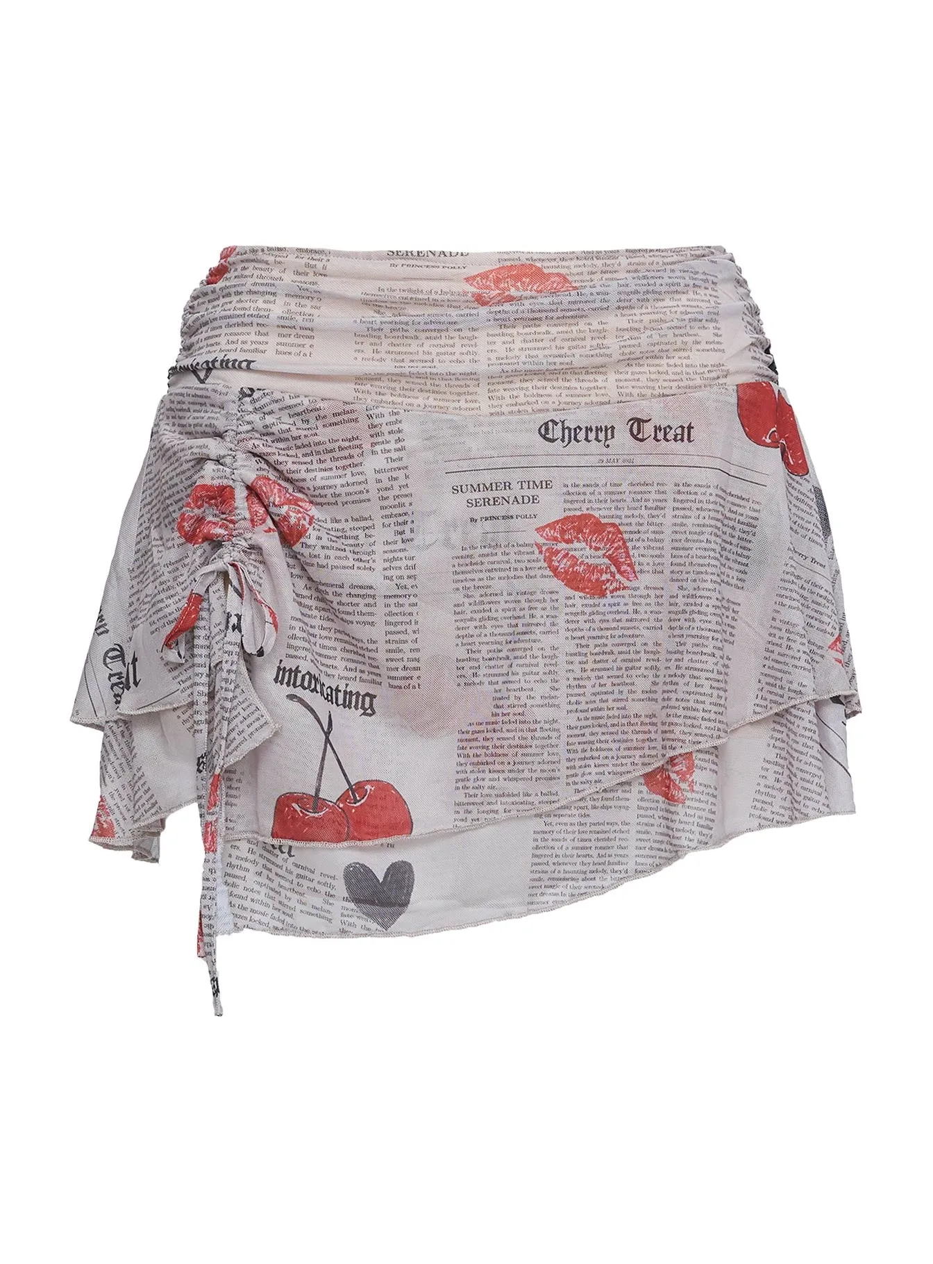 Rosee Frill Mini Skort Pink Multi sold by Princess Polly product image thumbnail 5