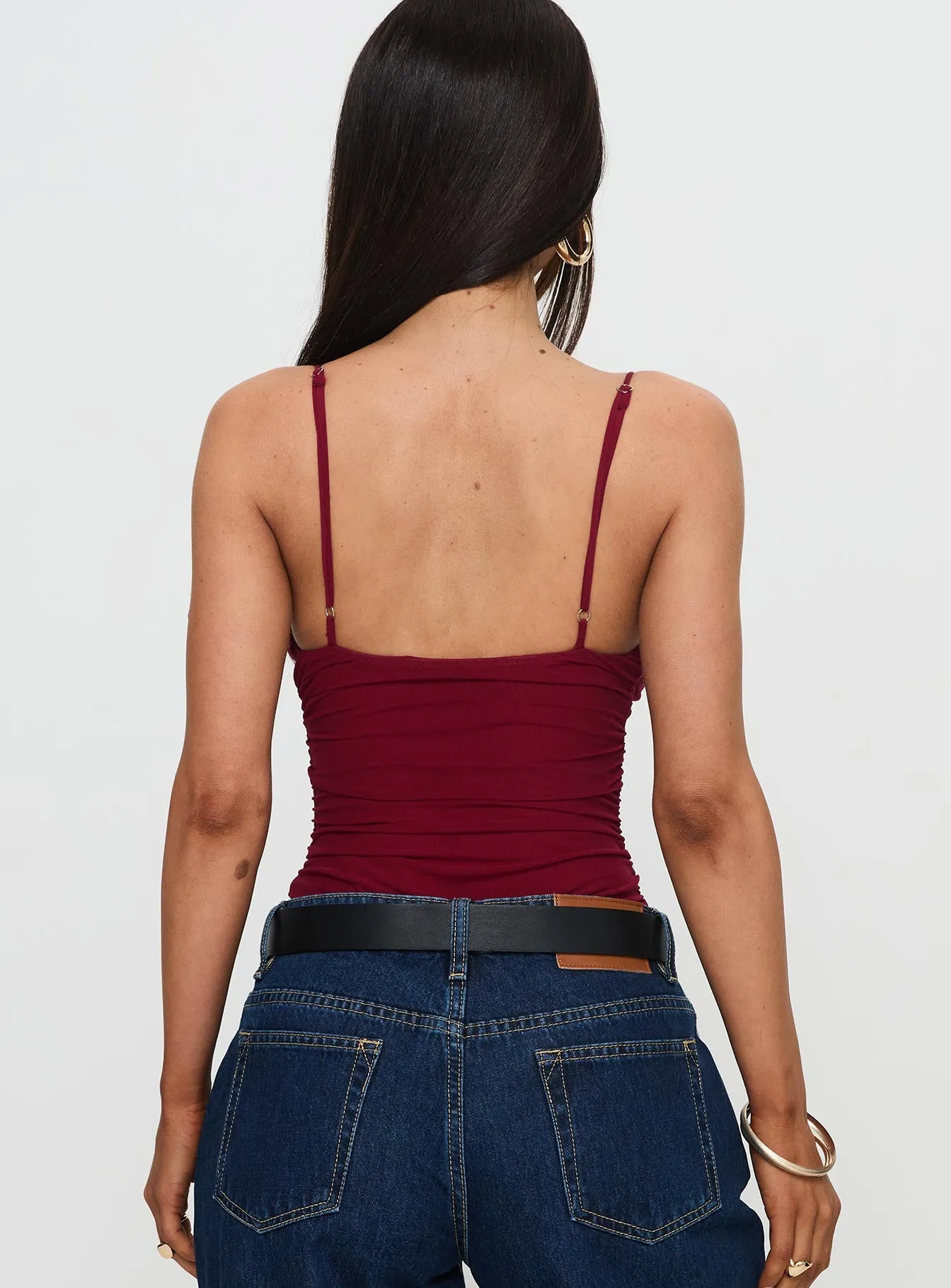 Merril Bodysuit Maroon sold by Princess Polly product image thumbnail 4