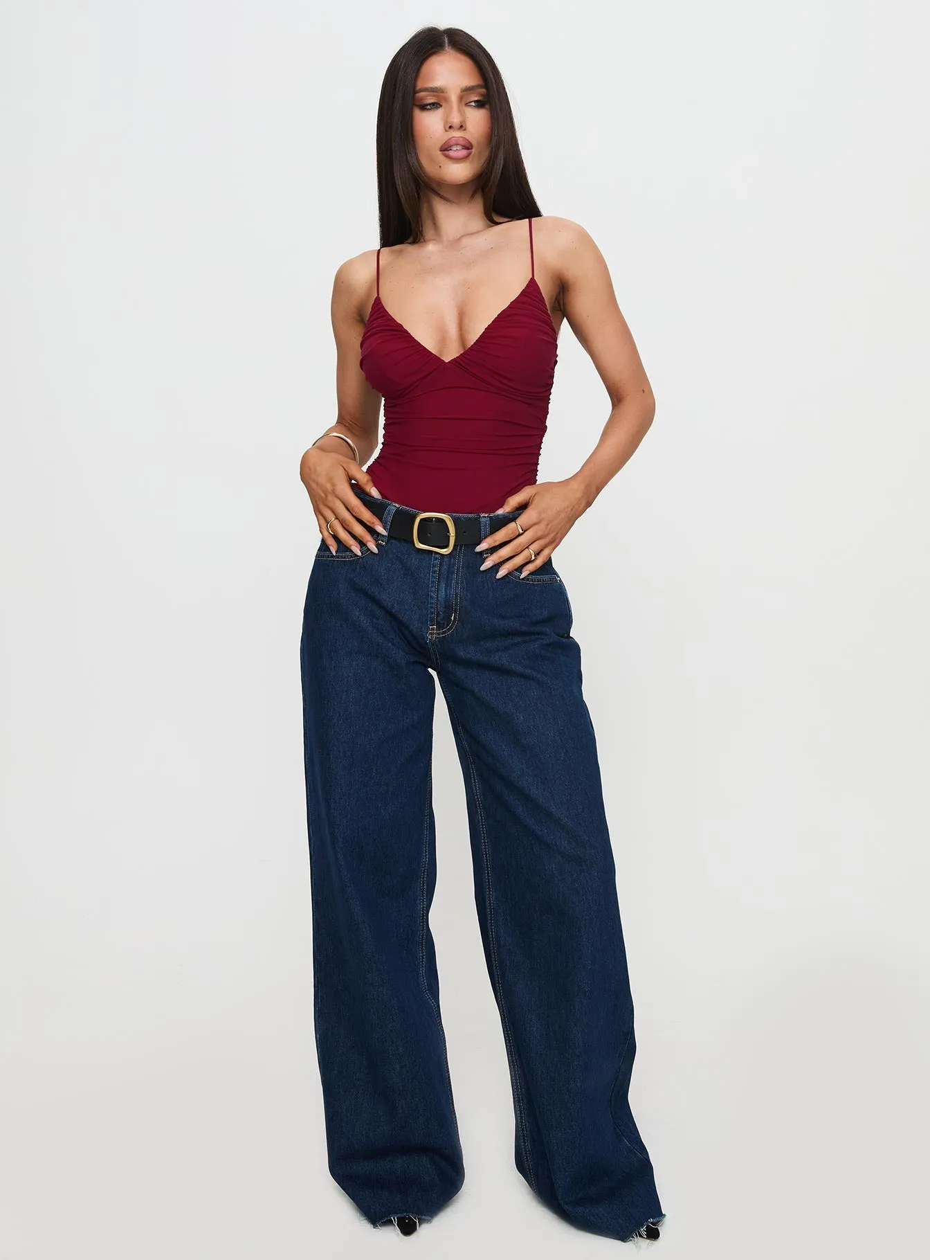 Merril Bodysuit Maroon sold by Princess Polly product image thumbnail 2