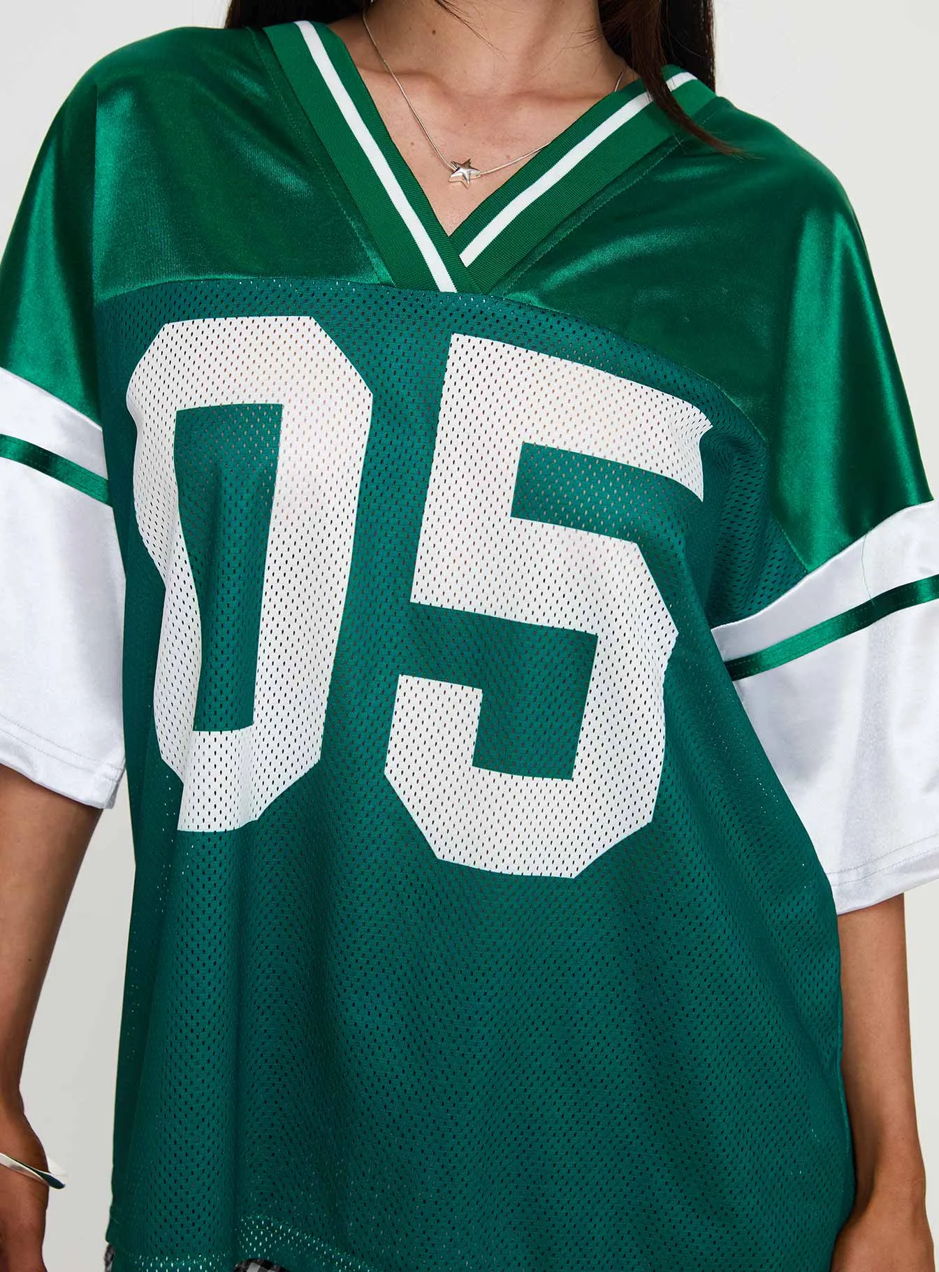 Kronwall Sports Jersey Top Green / White sold by Princess Polly product image thumbnail 5