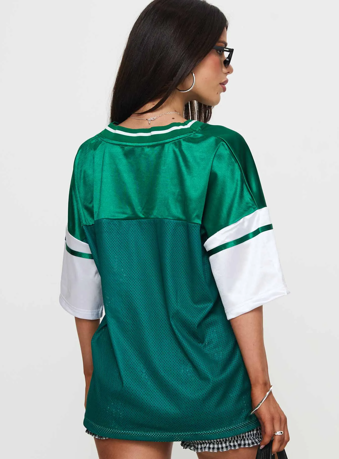 Kronwall Sports Jersey Top Green / White sold by Princess Polly product image thumbnail 4