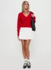 Wistfully Knit Cardigan Red sold by Princess Polly