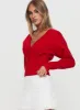 Wistfully Knit Cardigan Red sold by Princess Polly