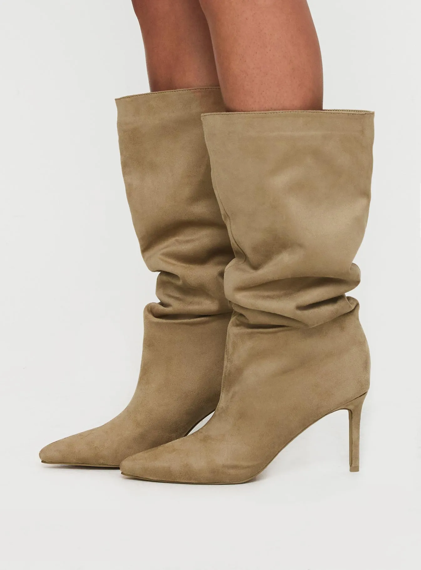 Billini Jamiyah Boots Sand Faux Suede sold by Princess Polly product image thumbnail 3