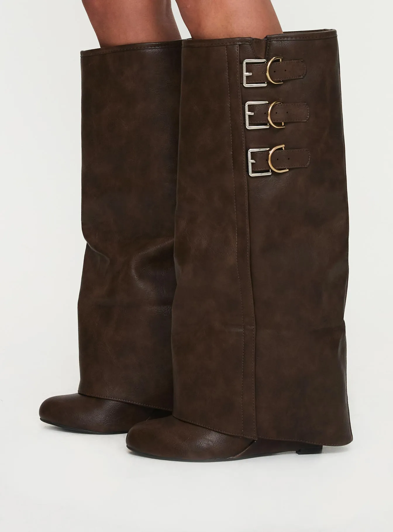 Ritz Knee High Boots Brown sold by Princess Polly product image thumbnail 3