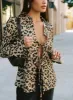 Toriah Long Sleeve Tie Up Top Leopard sold by Princess Polly