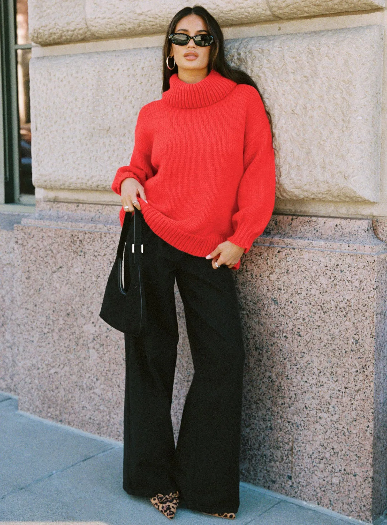 Let Love In Knit Sweater Red sold by Princess Polly product image thumbnail 3