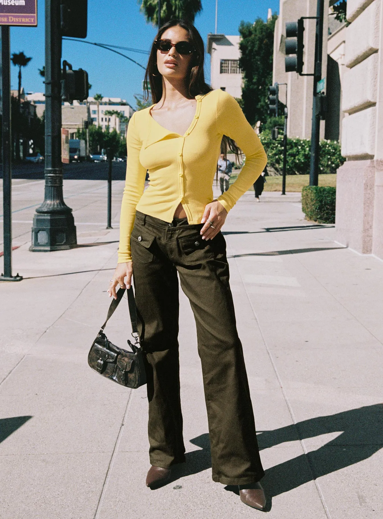 Passoni Long Sleeve Top Lemon sold by Princess Polly product image thumbnail 2