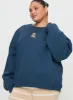 Sleepy Bunny Crewneck Jumper Navy Curve sold by Princess Polly