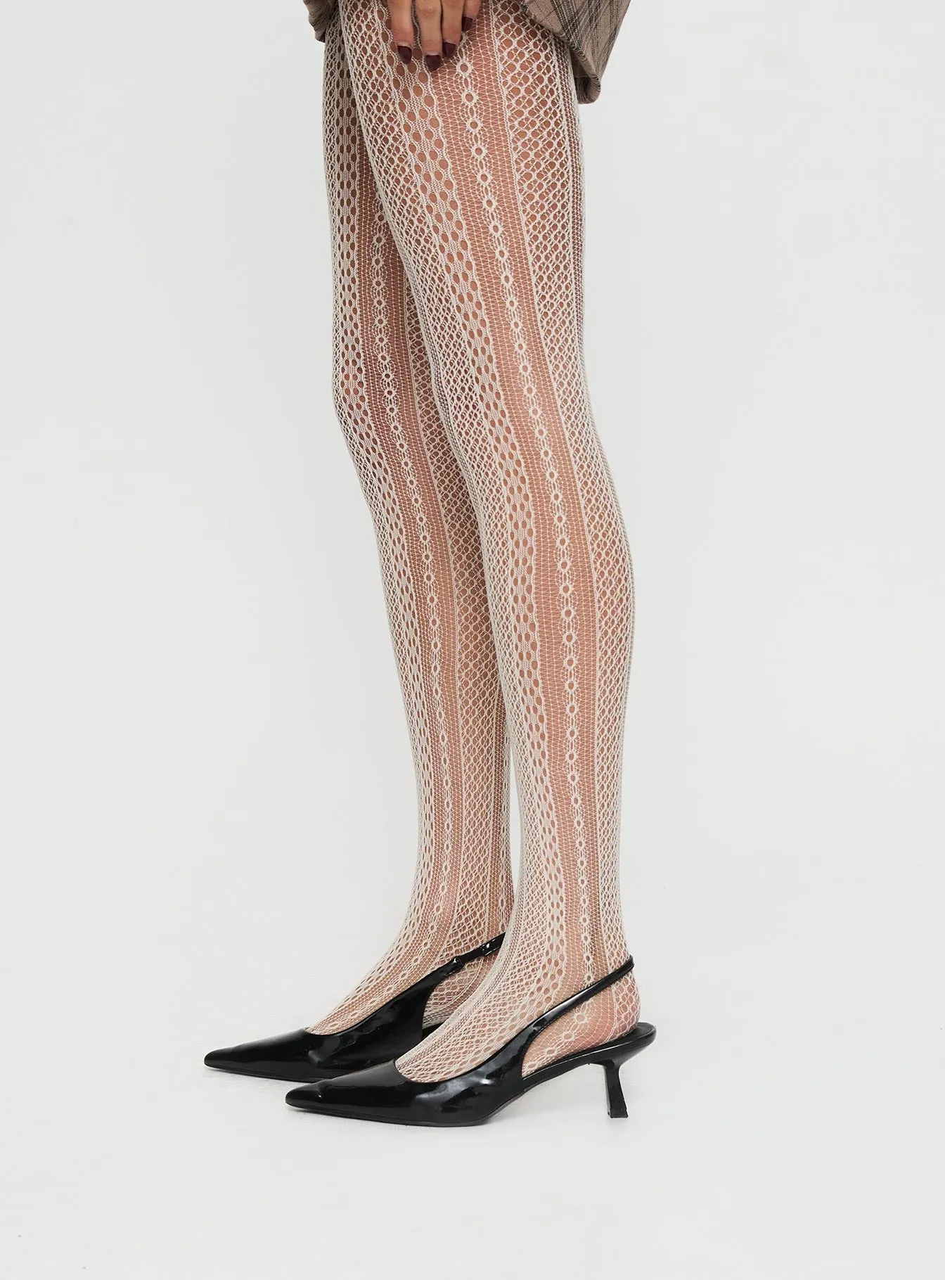 Vaugn Lace Stocking Cream sold by Princess Polly product image thumbnail 3