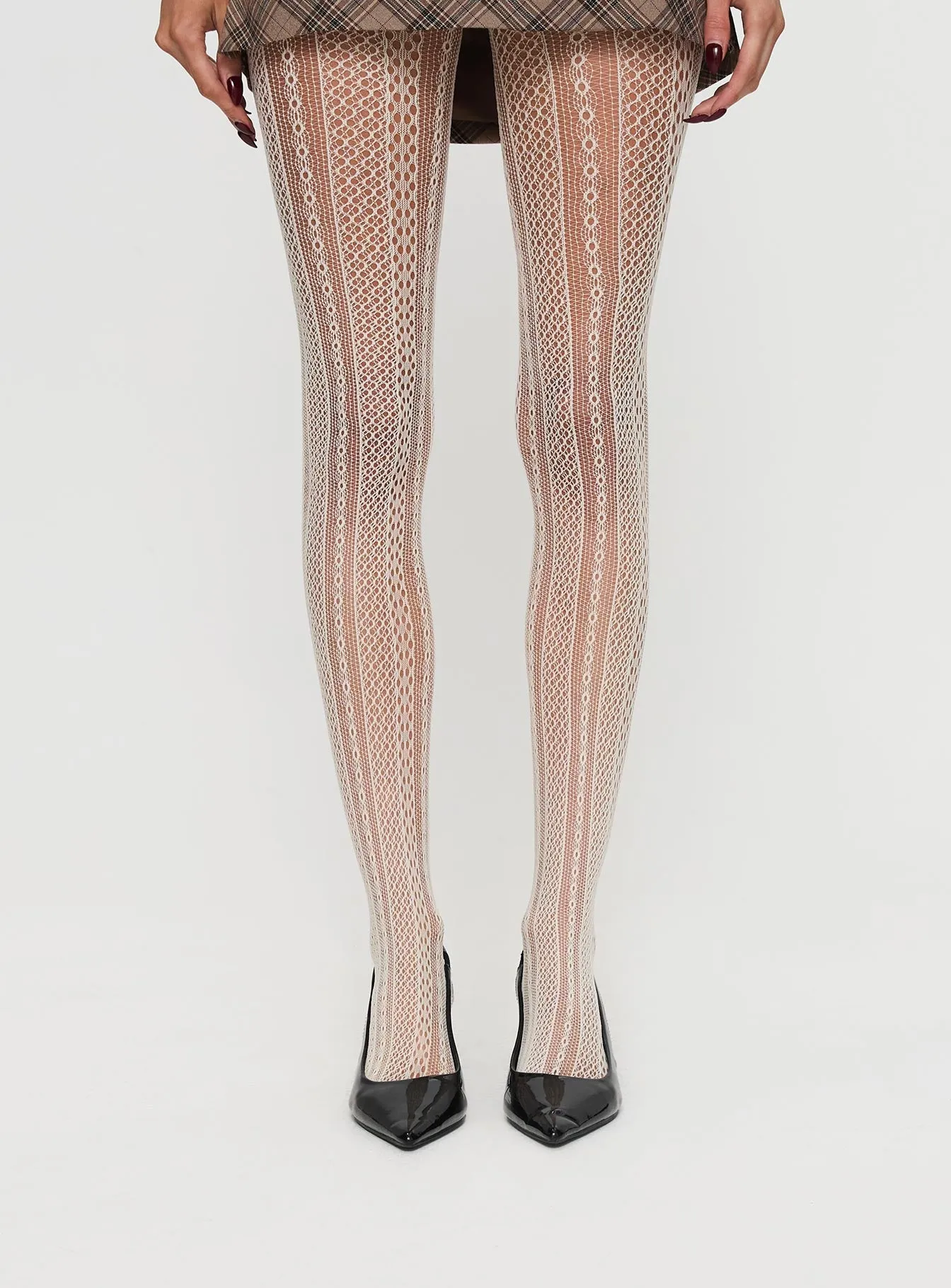 Vaugn Lace Stocking Cream sold by Princess Polly product image thumbnail 2