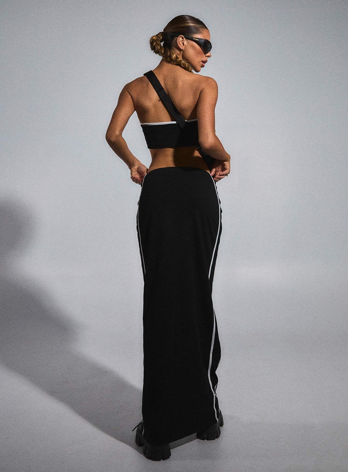 JGR & STN Bianca Maxi Skirt Black sold by Princess Polly product image thumbnail 5
