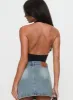 Two Summers Plunge Neck Bodysuit Black sold by Princess Polly