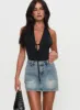 Precious Cargo Denim Mini Skirt Light Blue Wash sold by Princess Polly