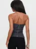 Good Looking Strapless Top Charcoal sold by Princess Polly