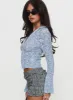 Azai Long Sleeve Top Blue sold by Princess Polly