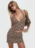 Terrace Mini Skirt Brown Check sold by Princess Polly