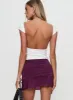 Anaquin Ruched Mini Skirt Purple sold by Princess Polly