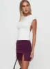Anaquin Ruched Mini Skirt Purple sold by Princess Polly