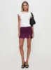 Anaquin Ruched Mini Skirt Purple sold by Princess Polly