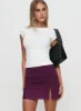 Anaquin Ruched Mini Skirt Purple sold by Princess Polly