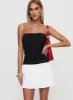 First Impressions Strapless Mini Dress Black / White sold by Princess Polly