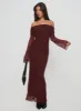 Consideration Maxi Dress Chocolate sold by Princess Polly