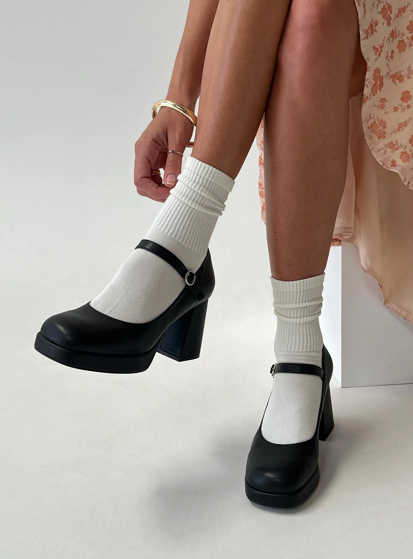 Tyssen Heels Black sold by Princess Polly product image thumbnail 5