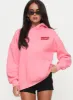 Princess Polly Hooded Sweatshirt Bubble Text Pink / Red sold by Princess Polly