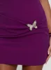 Luxurie Strapless Mini Dress Purple sold by Princess Polly