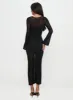 Meira Sheer Maxi Dress Black sold by Princess Polly