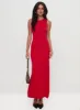 Maebie Knit Maxi Dress Red sold by Princess Polly