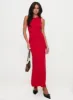 Maebie Knit Maxi Dress Red sold by Princess Polly