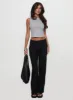 Two Lovers Low Rise Pants Black sold by Princess Polly