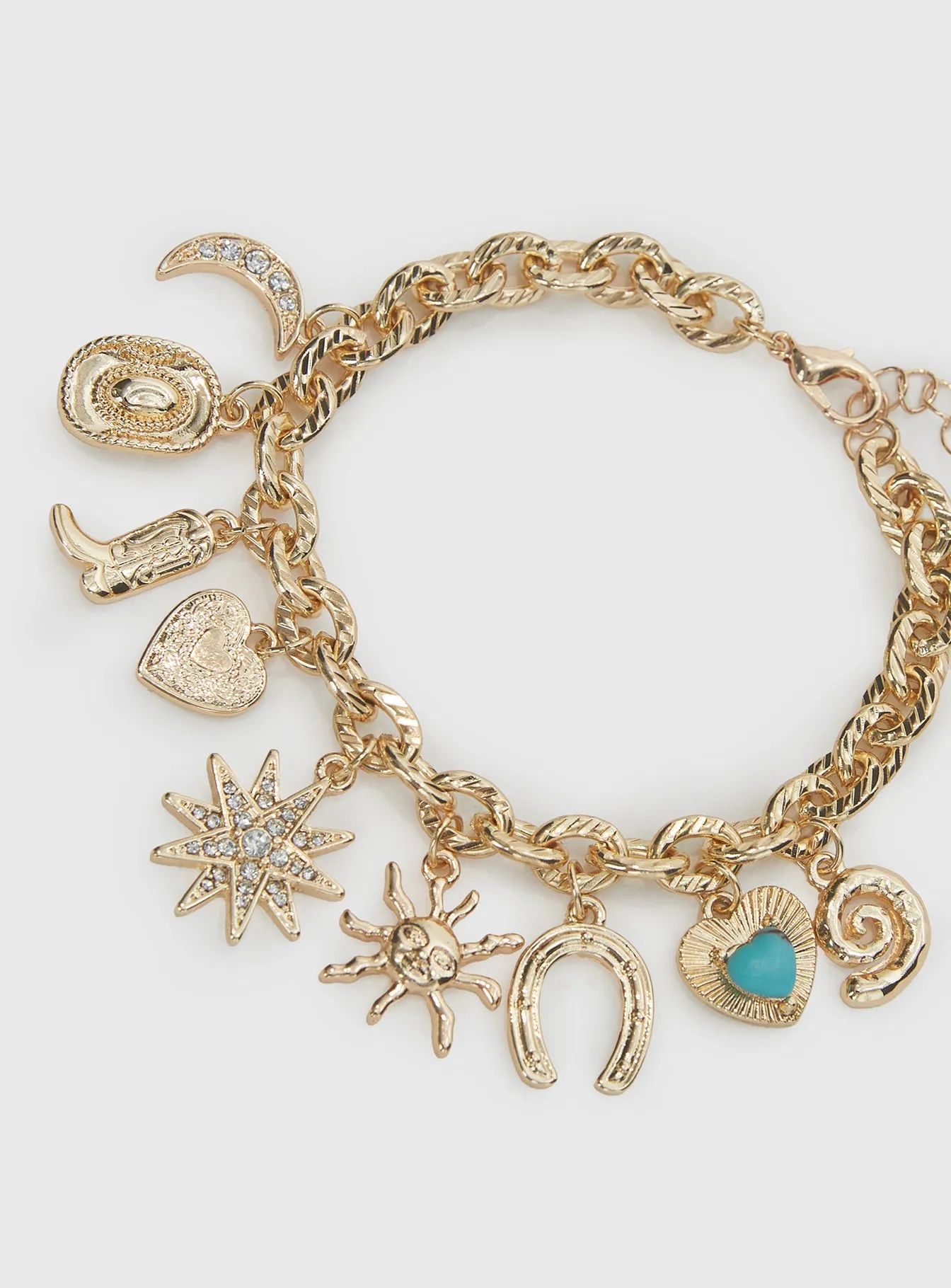 Lone Star Charm Bracelet Gold sold by Princess Polly product image thumbnail 3
