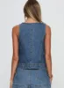 Stefenie Denim Tie Top Mid Wash sold by Princess Polly