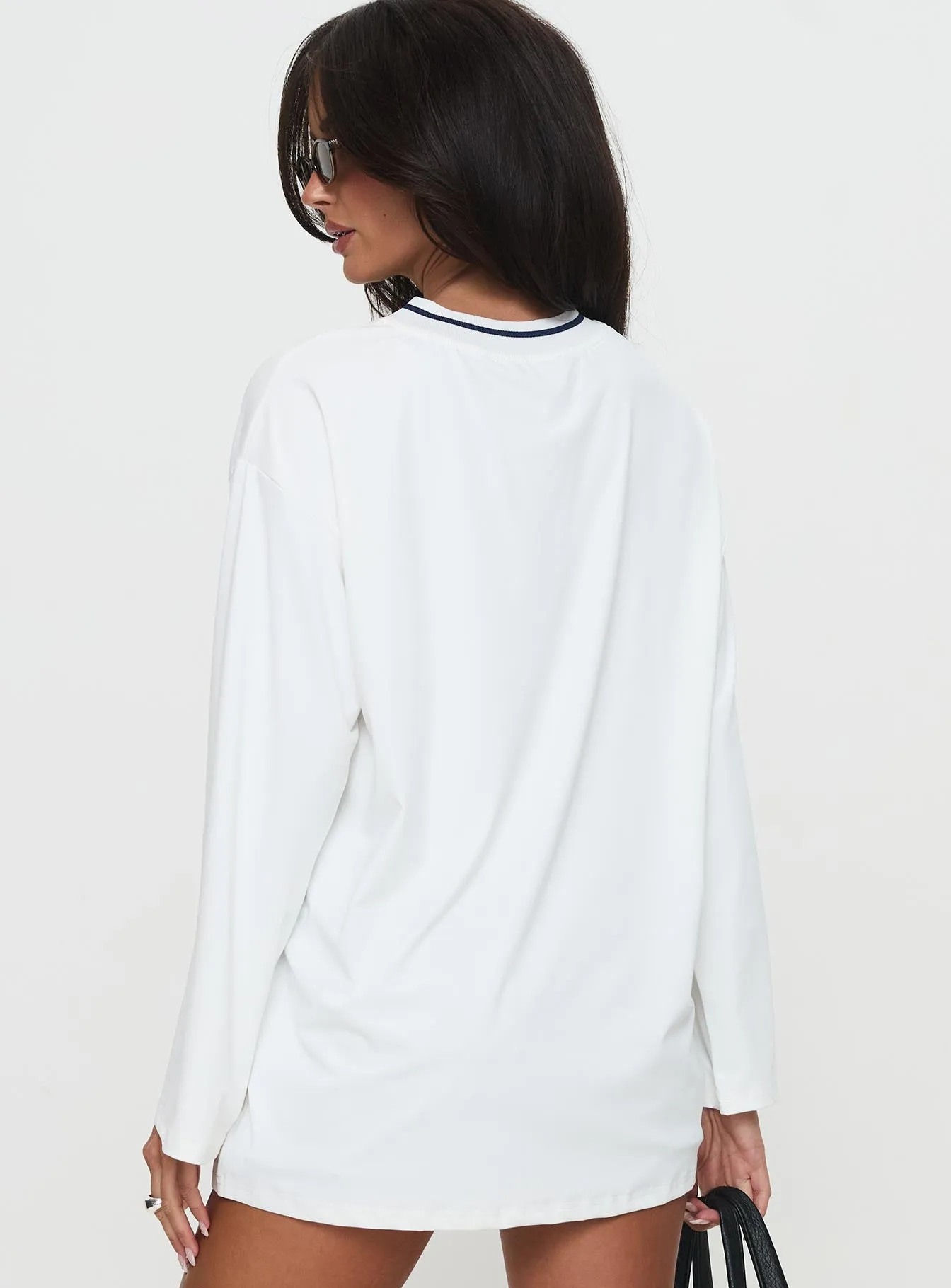 Star Player Long Sleeve Top White sold by Princess Polly product image thumbnail 5