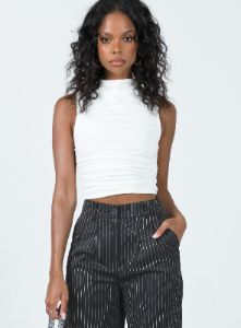 Bickell Tank Top White sold by Princess Polly