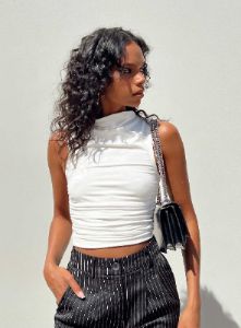 Bickell Tank Top White sold by Princess Polly