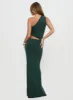 Diablo Cut Out Maxi Dress Forest Green sold by Princess Polly