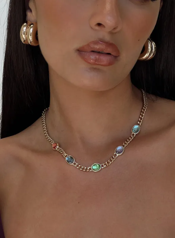 Rosalee Necklace Gold sold by Princess Polly