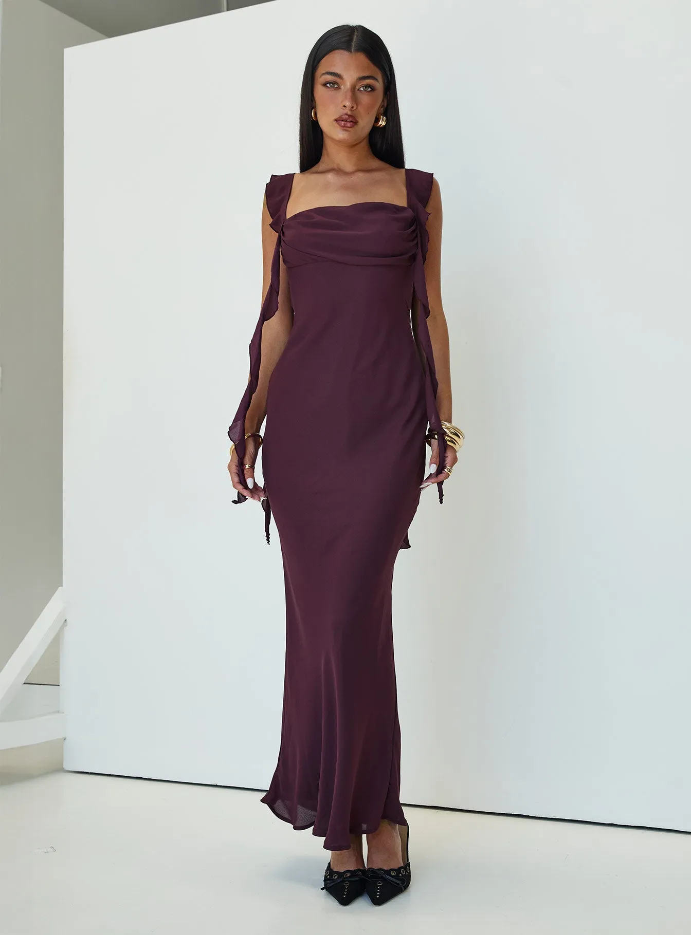Lanai Maxi Dress Plum sold by Princess Polly product image thumbnail 3