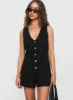 Damico Romper Black Tall sold by Princess Polly