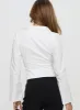 Work Of Art Long Sleeve Top White sold by Princess Polly