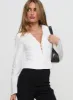 Work Of Art Long Sleeve Top White sold by Princess Polly