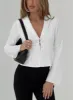 Work Of Art Long Sleeve Top White sold by Princess Polly