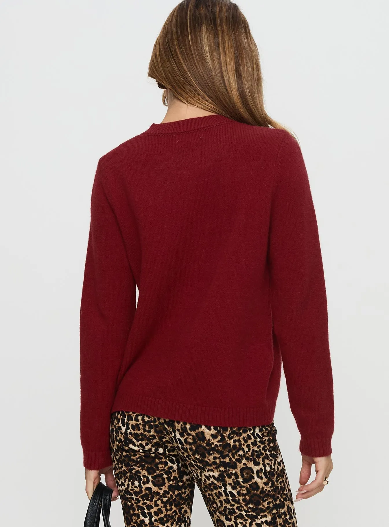 Arica Button Up Knit Cardigan Red sold by Princess Polly product image thumbnail 5