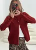 Arica Button Up Knit Cardigan Red sold by Princess Polly