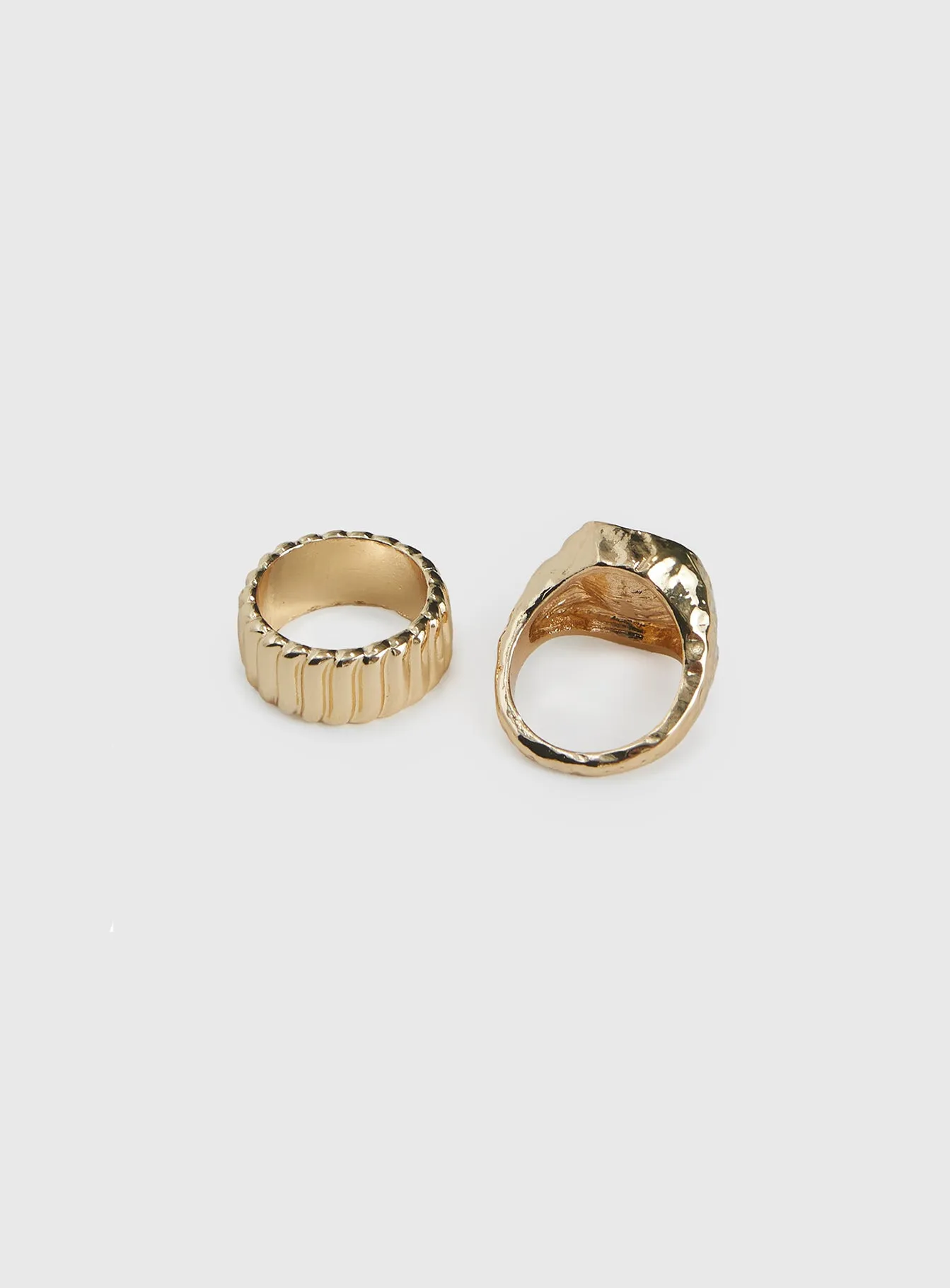 Think Fast Ring Set Gold sold by Princess Polly product image thumbnail 4