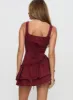 Shantelle Romper Burgundy sold by Princess Polly